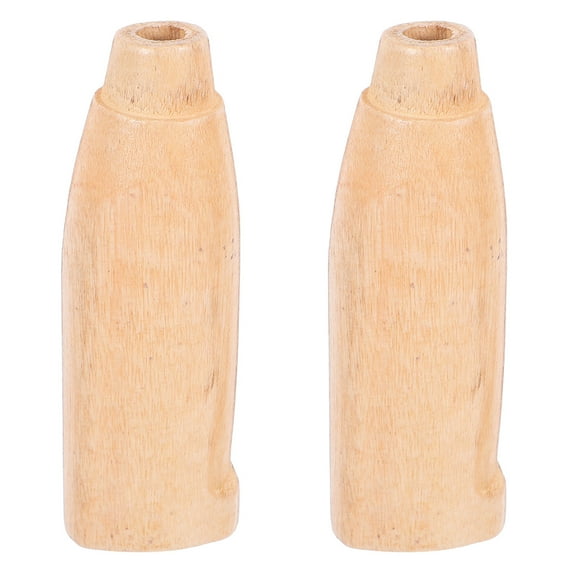 Raindrops 2pcs Replacement Wooden Knife Handle Anti-Slip Wood Knife Handle Anti-Slip Knife Handle for Knife Grip Handle Repair Accessories