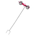 thumbnail image 4 of WEUVEB Red Metal Garden Windmill Decorative Racing Car Ornament for Outdoor Yard Patio, 4 of 8