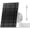 White-3W, variant on 5W Solar Panel for Security Cameras Wireless Outdoor, with Micro USB & Type-C Port, High-Efficiency Solar Power, IP66 Weatherproof, 360° Adjustable Bracket, 10ft Cable