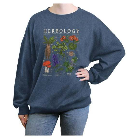 Juniors Harry Potter Herbology Types Collage Sweatshirt