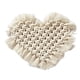 thumbnail image 2 of Bohemian Hand-Woven Cotton Rope Heart Placemat | Heat-Resistant Fringed Table Mat | Slip-Resistant, Wear-Resistant | Insulated Coffee Pad | Irregular Shape | 1 Piece, 2 of 9