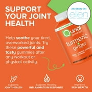 Qunol Turmeric and Ginger Gummies, Gummy with 500mg Turmeric + 50mg Ginger, For Joint Support Supplement, Ultra High Absorption Tumeric and Ginger