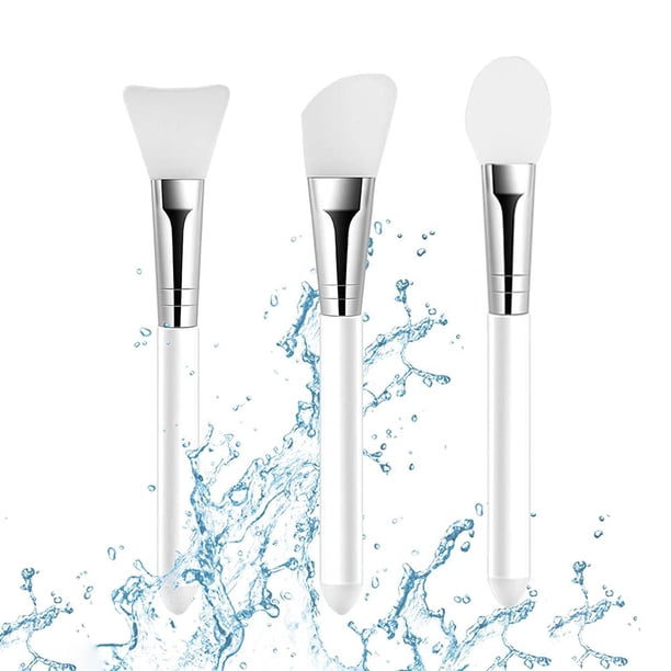 Cepillo De Cubierta Facial De Silicona, Aplicador De Barro Facial, Herramienta De Belleza De Maquillaje Suave Y Ligera 3 Uds Kearding CE006137-00