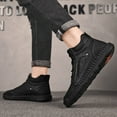 thumbnail image 3 of Mens Casual Shoes Summer Breathable Sneakers Loafers Walking Shoes Hand Made Lace-Up Leather Dress Flats Shoes for Driving Business Working Office, 3 of 5