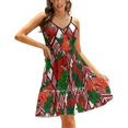 thumbnail image 1 of Robe d'Été Douce à Encolure Carrée avec Arbuste et Abeilles, Robe Élégante à Imprimé Licou pour Femmes, Australie, 1 of 5