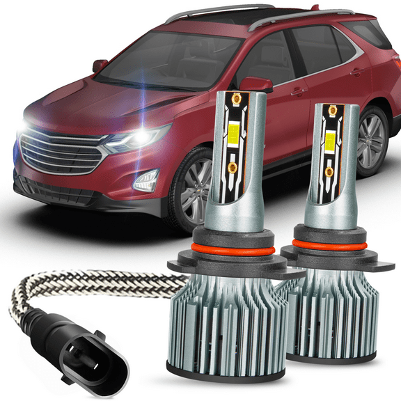 9012 High Beam and Low Beam LED Headlight Bulb - Compatible with 2018 - 2021 Chevy Equinox 2019 2020