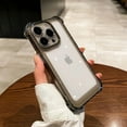thumbnail image 1 of Luxury Transparent Silicone Phone Case For iPhone 15 14 13 12 11 Pro Max XR X XS 7 8 14 15 Plus SE 2020 Shockproof Soft Cover RJ, 1 of 6