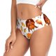 thumbnail image 2 of Balery Thanksgiving Turkey Leaves Ropa Interior de Algodón para Mujer con Dibujo – Braguitas Cómodas y Elásticas, Estilo Clásico-4X-Large, 2 of 6