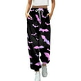 thumbnail image 1 of Nouveau Pantalon Décontracté Mode Impression 3D pour Femmes Taille Haute à Cordon, 1 of 4