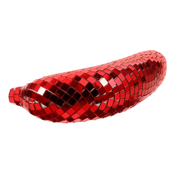 unbranded Disco Banana Roja Reflejada Para Con Acabado Exquisito Y Uso En Fiestas