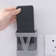 thumbnail image 5 of Wall Mount Phone Charging Holder | No Drill Adhesive Installation | Plastic Rack | Non-Slip Frosted Finish | Universal Fit | Orange | Compact Size 4.33x3.54x1.57in | 1 Pack, 5 of 6