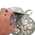thumbnail image 2 of Shisuyan Thickened Oven Mitts Set Light Green Cotton 4Pcs 7.7X5.7X0.2In, 2 of 9