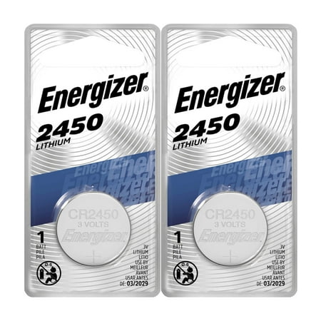 Energizer CR2450 3V Lithium Coin Battery 2 Pack + Free Shipping