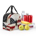 thumbnail image 5 of Honeii American Flag Butterfly Wall Print Lunch Bag Women, Lunch Box Lunch Bag for Women Adult Men, Small Leakproof Cute Lunch Tote Large Capacity Reusable, 5 of 8