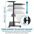 thumbnail image 5 of Mount-It! Mobile Computer Desk | Height Adjustable, 5 of 7
