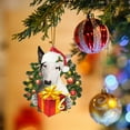 thumbnail image 4 of Christmas Dog with Gift Box Ornament Christmas Tree Decorations Xmas Tree Hangin DIY Blessing Puppy Pendant Gift/ Christmas Dog Pendant I, 4 of 5