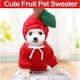 thumbnail image 1 of Xihbxyly Abrigo para Perro con Diseño de Frutas, Colores Brillantes, Forro Polar Cálido, Capucha Cómoda, Ideal para Mascotas Pequeñas y Medianas, Poliéster Rojo, Tallas Xs-Xxl., 1 of 2