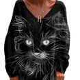 thumbnail image 1 of Guardurnaity Camiseta de manga larga de poliéster para mujer hecha de tela suave, ropa informal, camiseta de gran tamaño para mujer, etc. Prendas para la parte del cuerpo METRO, 1 of 6