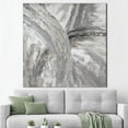 thumbnail image 3 of Silver Art, Silver Marble Artwork, Abstract Canvas, Modern Art, Trendy Art Canvas, Marble Wall Decor, Gray Poster, Canvas Wall Decor - Black Framed, 3 of 6
