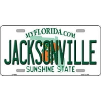 Jacksonville Florida Novelty License Plate