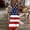 Multicolor#13, variant on 4th of July Maxi Dress for Women - Casual V Neck Patriotic USA Flags Print Sleeveless Spaghetti Strap Ankle Length Summer Vacation Dress