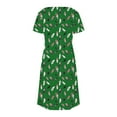 thumbnail image 5 of Patlollav 2025 Womens Fashion Summer Print Short-Sleeved V-Neck Casual Dress, 5 of 6