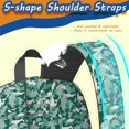 thumbnail image 4 of 17 Inch Lightweight Backpack,PVC Waterproof Oxford Fabric, Ergonomically Designed, with Large Capacity, Camouflage Print, 4 of 5