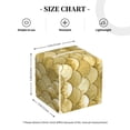 thumbnail image 4 of Lsque Mermaid Fish Scale Printed Tissue Box Cover Holder, Facial Paper Organizer Dispenser,Square with Bottom Belt, PVC Leather Decorative Organizer, 4 of 8
