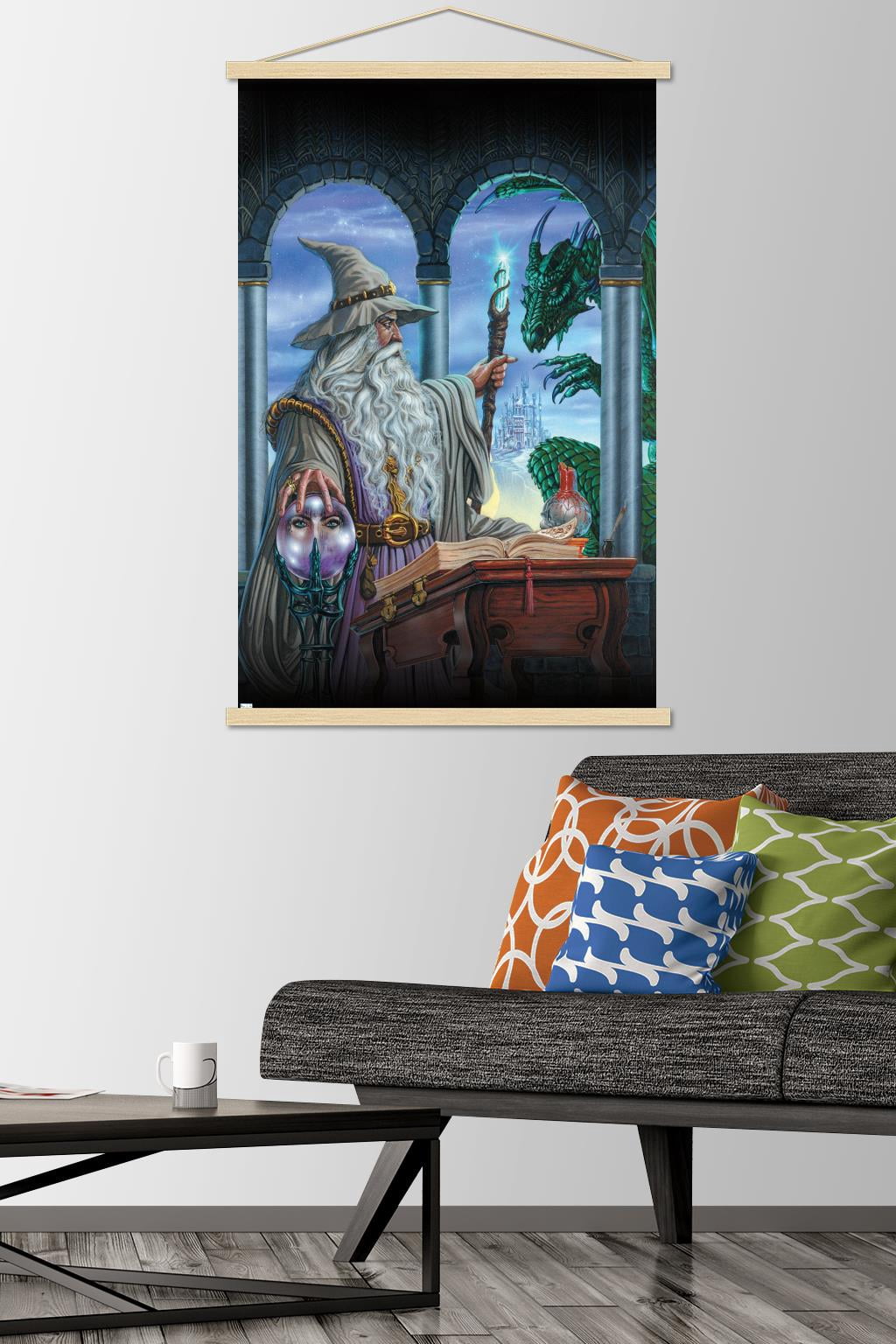 Ed Beard Jr - Wizards Emissary Wall Poster with Wooden Magnetic Frame, 22.375" x 34"