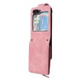 thumbnail image 2 of for Samsung Galaxy Z Flip 5 Multifunctional Case Wallet with Card Slots, Premium Soft PU Leather Zipper Folio Flip with Crossbody Strap Zipper Phone Cover for Samsung Galaxy Z Flip 5, Pink, 2 of 13