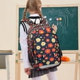 thumbnail image 7 of FORMRS Unisex School Backpack 17" Student Travel Bag with Laptop Compartment, Red Floral, 7 of 7