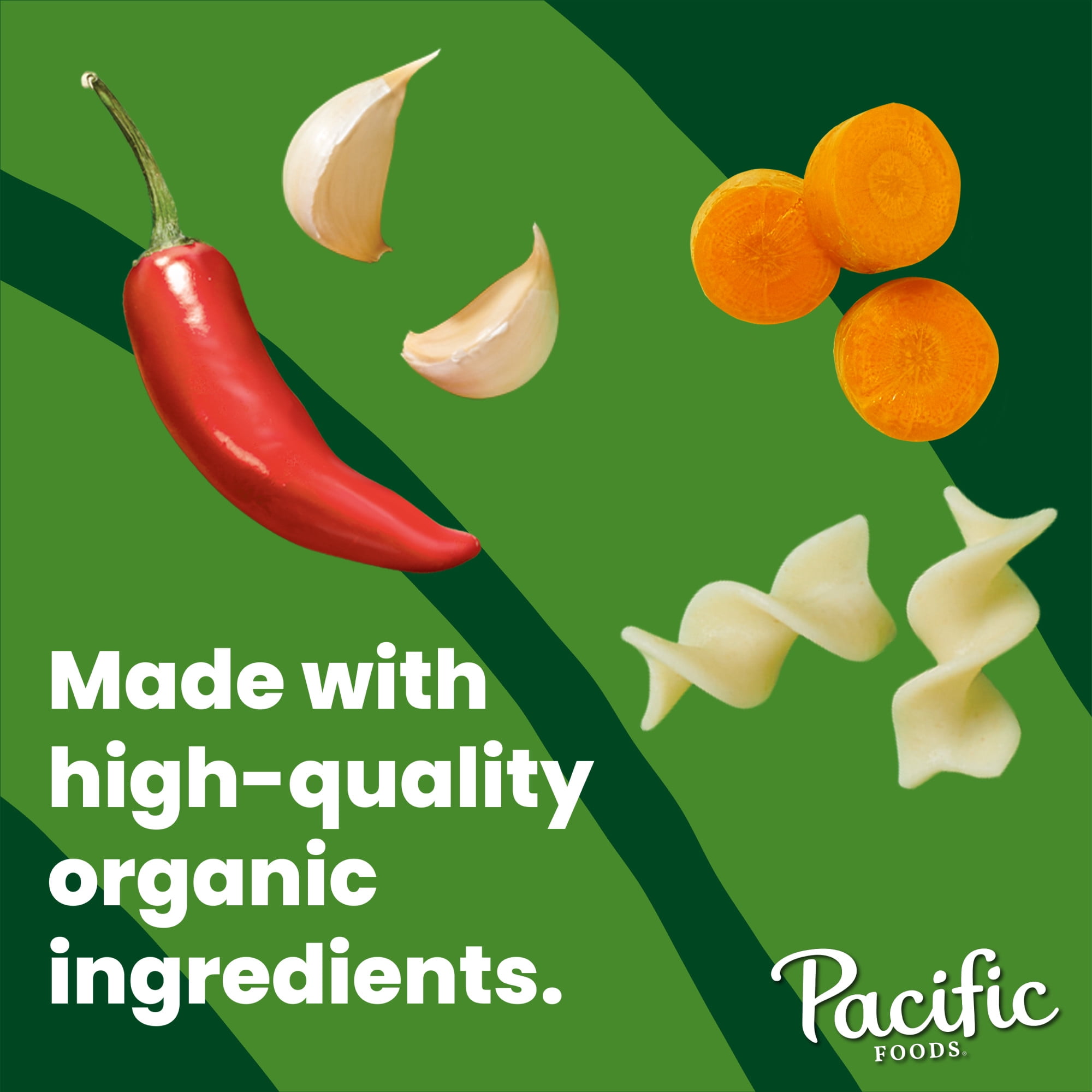(2 pack) Pacific Foods Organic Spicy Chicken Noodle Soup, 16.1 oz Can