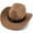 Bullet Faw, variant on Cowboy Hat,Chic Sun-Shielding Cowgirl Hat with Absorbent Sweatband,Outdoor-Ready Safari Hat with Flexible Strap Adjustment,Bullet Wine