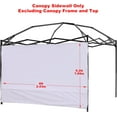 thumbnail image 2 of Waterproof Canopy Sidewall for 8x8ft   Gazebo - UV50+, 2 of 6