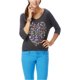 thumbnail image 1 of Aeropostale Mujeres Manga 3/4 Forest Heart Slim Dolman Camiseta Gráfica 017 M Aeropostale Camiseta gráfica, 1 of 1