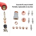 thumbnail image 3 of Plasma Torch Consumables, Plasma Torch Nozzle Set Protective Cover Swirl Circle Easy To Install 14Pcs Set  for LC25, 3 of 7