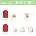 thumbnail image 4 of Glasseam Set of 5 Mini Champagne Glass Bud Vases: Small Modern Centerpiece Decor for Weddings Dining Table Thick Heavy Base Flower Vases for Roses Eucalyptus Tulips, 4 of 6