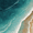 Aerial Ocean Wave, variant on Qisvanset Tiger Mosaic Canvas Wall Art 15.75x11.81 Inches
