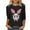 Black, variant on Cavosen Happy Easter Womens 3/4 Length Sleeve Tops for Summer Bunny Print Pullover Shirts Crewneck Holiday Blouse Vacation Festival T Shirts Loose Dressy Trendy Tees Black L