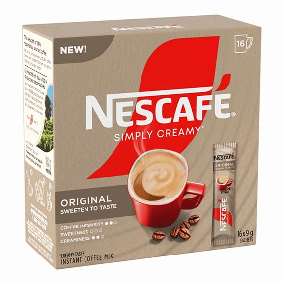 Nescafe Simply Creamy Instant Coffee - 16x9g (144g)