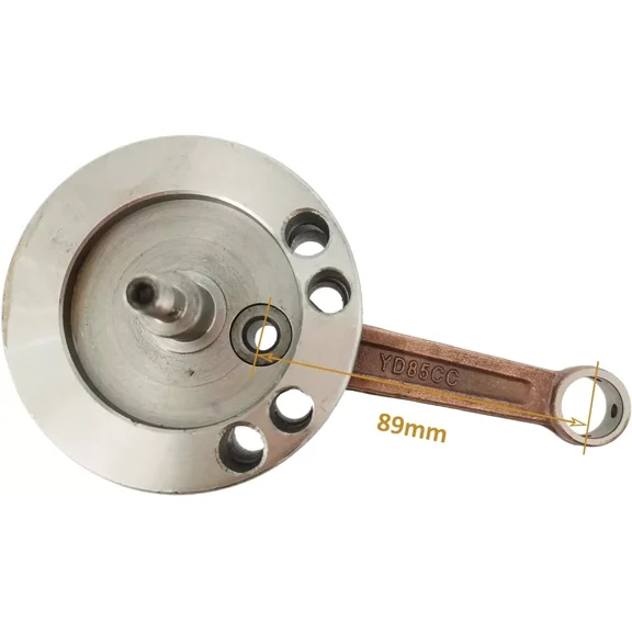 DONSP1986 YD85 Crankshaft Kit Assy with 4 Balanced Holes, Fit YD85cc Piston 2 Stroke 85cc