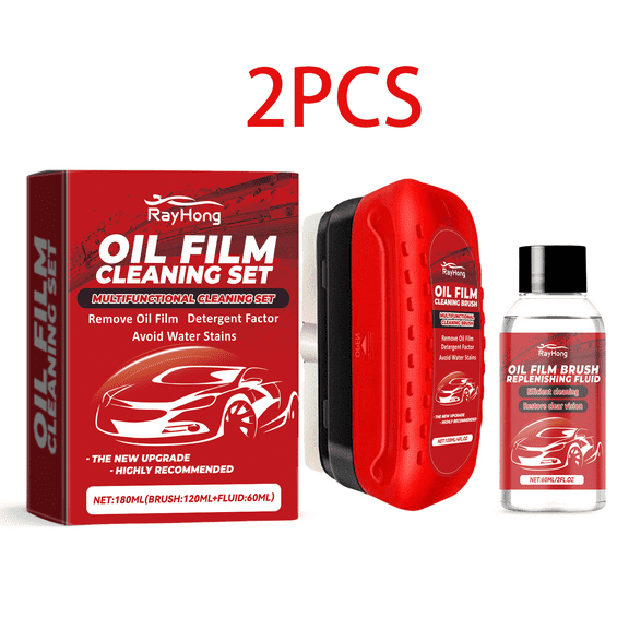 Windshield Cleaner,Window Glass Cleaning Brush,Invisible Window Crystal Clear Glass Cleaner Set,Glass Cleaning,Water Spot Prevention & UV Protection for Streak-Free Shine