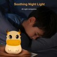thumbnail image 3 of Night Light for Kids Cute Night Light Portable 7-Color Touching Control Silicone Nightlight Perfect Gift for Birthday Children’s Day, 3 of 5