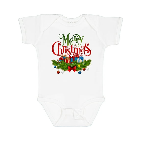Inktastic Merry Christmas Boys or Girls Baby Bodysuit