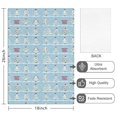 thumbnail image 2 of 4 Pcs Funny Kitchen Towels,Blue Christmas Tree Pattern Microfiber Dish Towels,Kitchen Tea Towels,Kitchen Towel Set (18" X 26"), 2 of 7