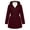 Wine, variant on Dxzfnsa Women Waterproof Outdoor Hiking Drawstring Raincoat Windproof Rain Jacket Lightweight Hooded Jackets Zipper Trench Coats with Pockets S-2XL