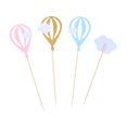 thumbnail image 2 of Hot Air Balloon Cake Topper, 30PCS White Cloud Hot Air Balloon Cake Cupcake Toppers Muffin Food Fruit Picks Baby Shower Birthday Party Favors Supplies, 2 of 5