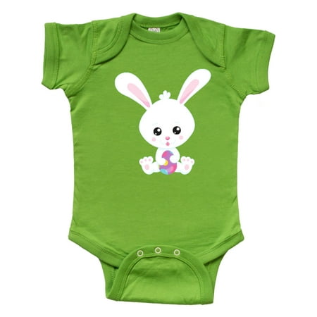 

Inktastic Easter Bunny Little Bunny Dotted Easter Egg Gift Baby Boy or Baby Girl Bodysuit