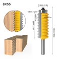 thumbnail image 4 of 8 Shank Woodworking Cutter MultiTooth Side Milling Knife with 8 x 55 55mm for Clean and Chipless Blade Cut, Using Carbide Material, 4 of 7