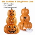 thumbnail image 5 of Halloween Pumpkin Lantern, 3-Tier 14" Waterproof LED Pumpkin Path Light for Outdoor & Indoor Halloween Yard, Fall Garden Decor, 5 of 6